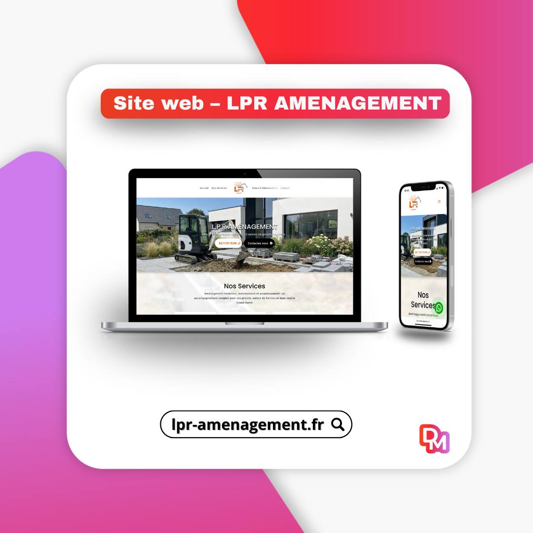 Création site internet d'une entreprise de terrassement avec SEO