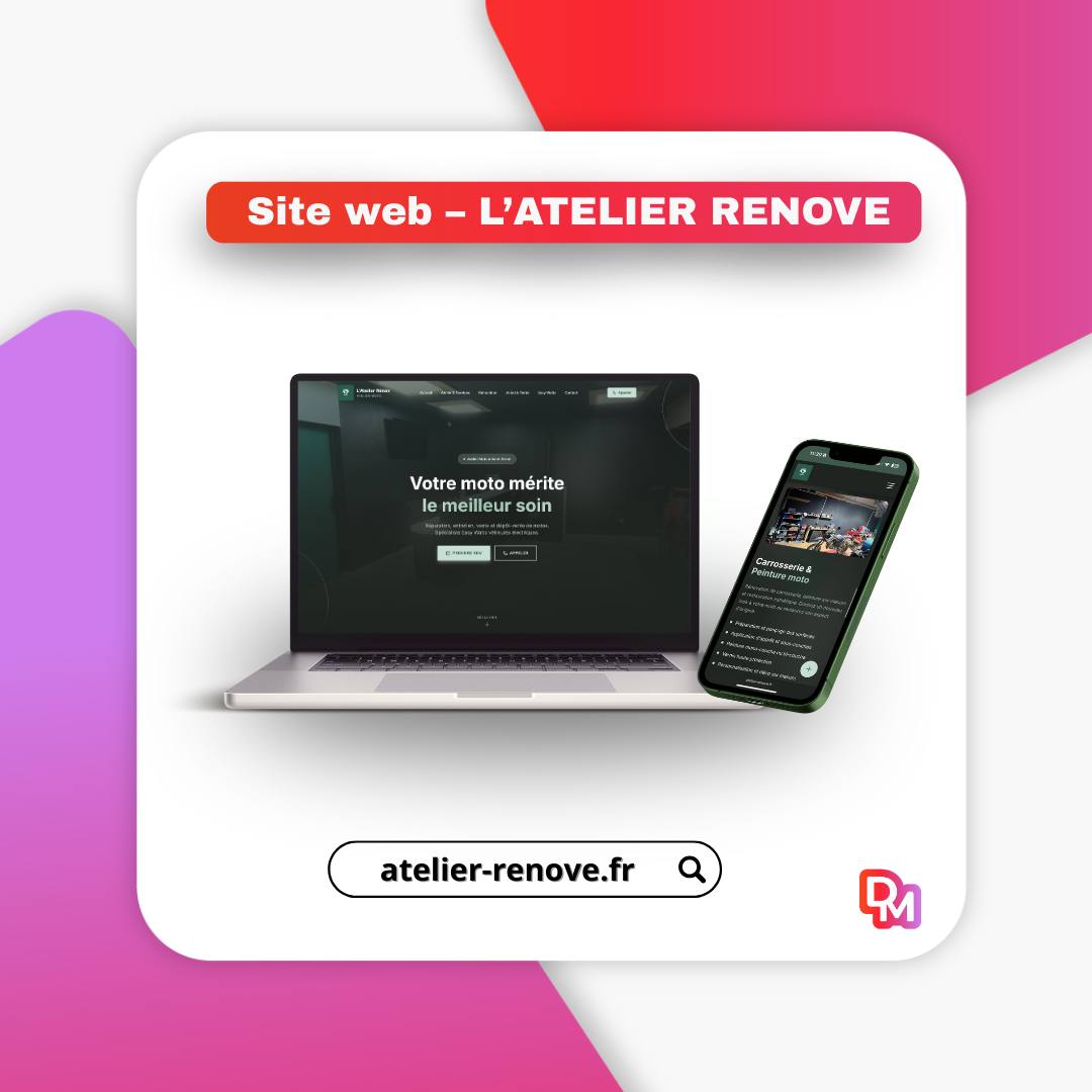 Création site internet de réparation moto avec SEO